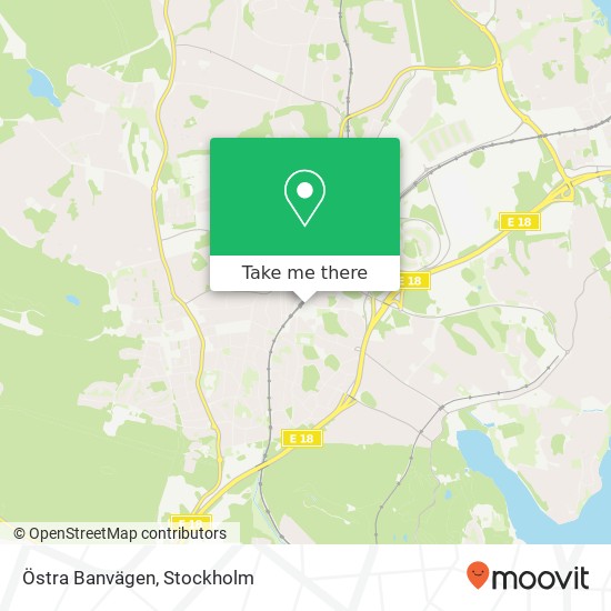 Östra Banvägen map