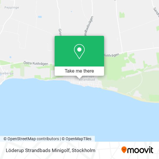 Löderup Strandbads Minigolf map