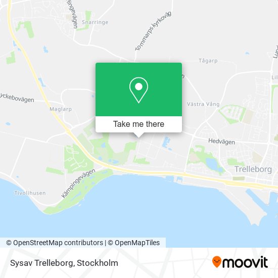 Sysav Trelleborg map