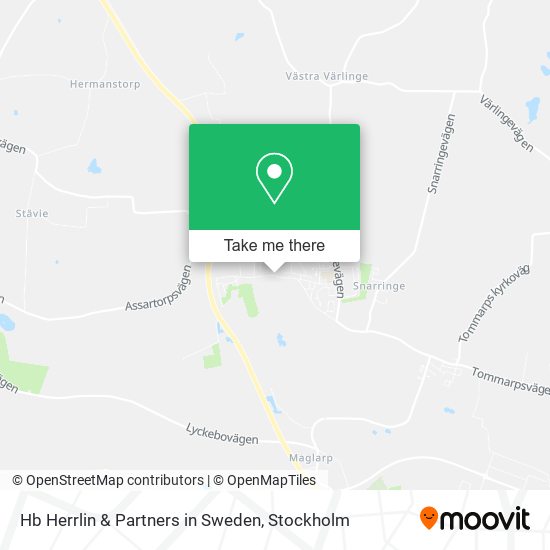 Hb Herrlin & Partners in Sweden map