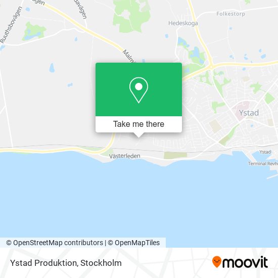 Ystad Produktion map