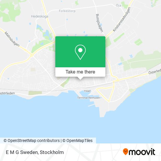 E M G Sweden map