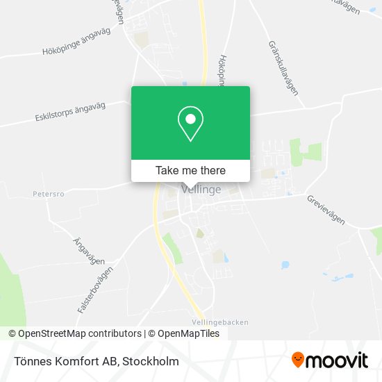 Tönnes Komfort AB map