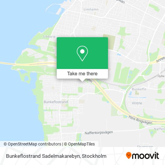 Bunkeflostrand Sadelmakarebyn map