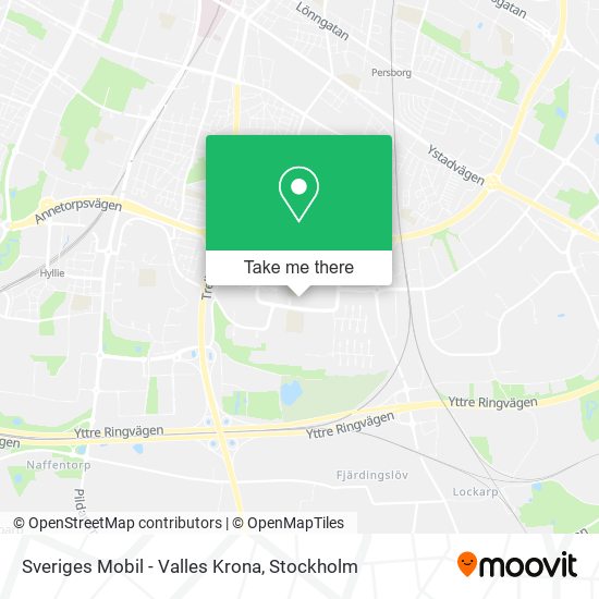 Sveriges Mobil - Valles Krona map