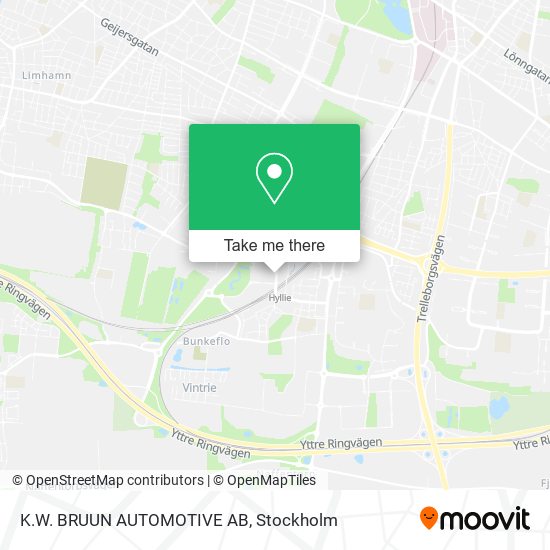 K.W. BRUUN AUTOMOTIVE AB map