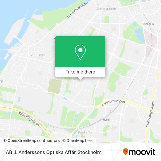 AB J. Anderssons Optiska Affär map