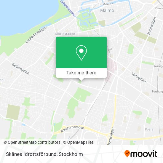 Skånes Idrottsförbund map