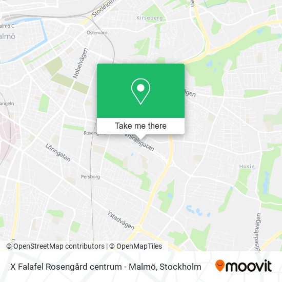 X Falafel Rosengård centrum - Malmö map