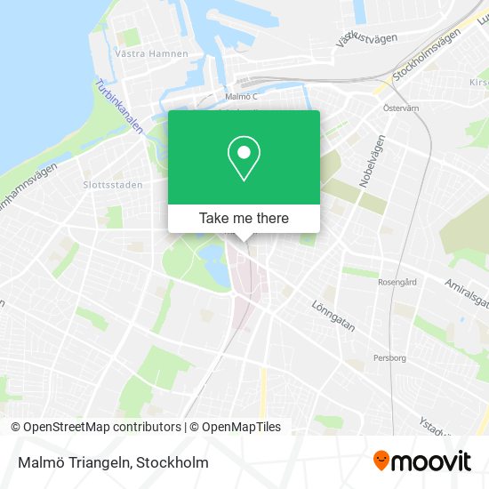 Malmö Triangeln map
