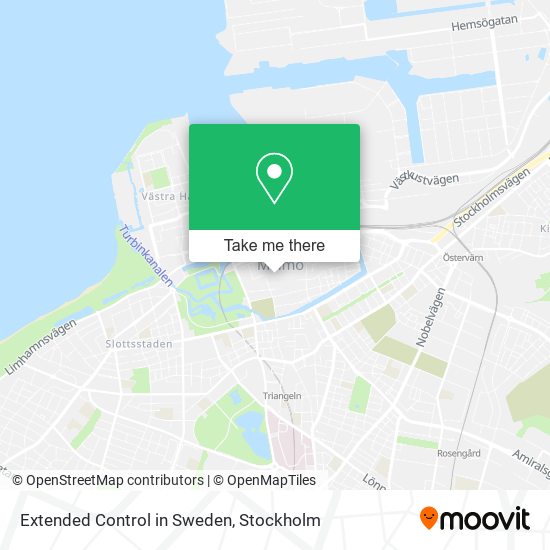 Extended Control in Sweden map