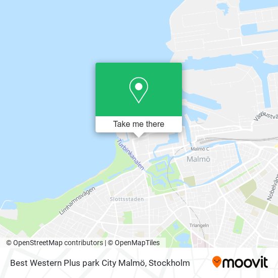 Best Western Plus park City Malmö map