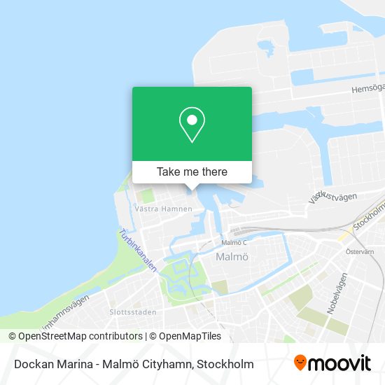 Dockan Marina - Malmö Cityhamn map