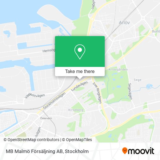 MB Malmö Försäljning AB map