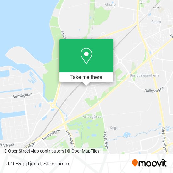 J O Byggtjänst map