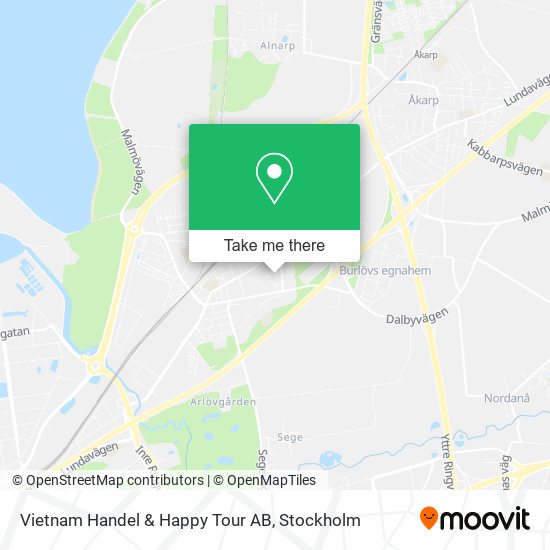 Vietnam Handel & Happy Tour AB map