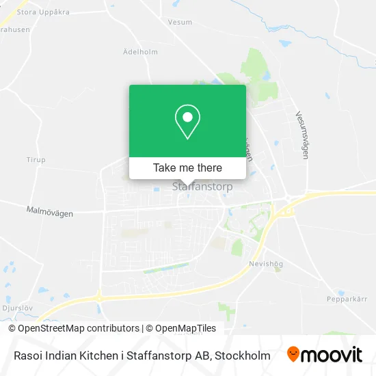 Rasoi Indian Kitchen i Staffanstorp AB map