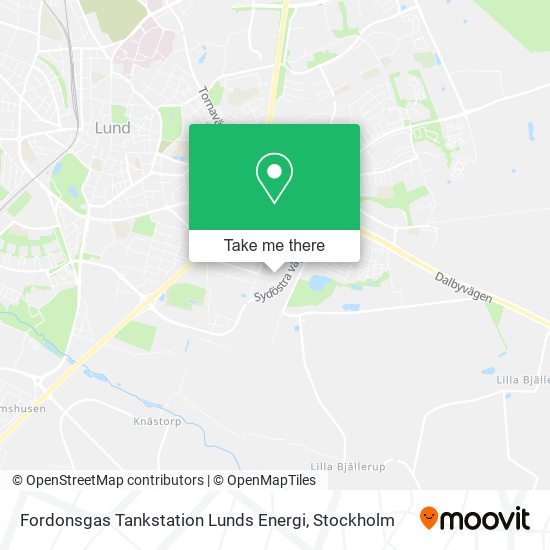 Fordonsgas Tankstation Lunds Energi map