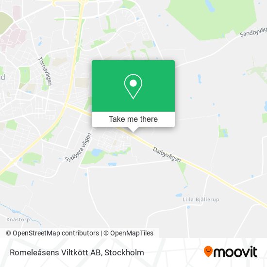 Romeleåsens Viltkött AB map