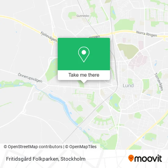Fritidsgård Folkparken map