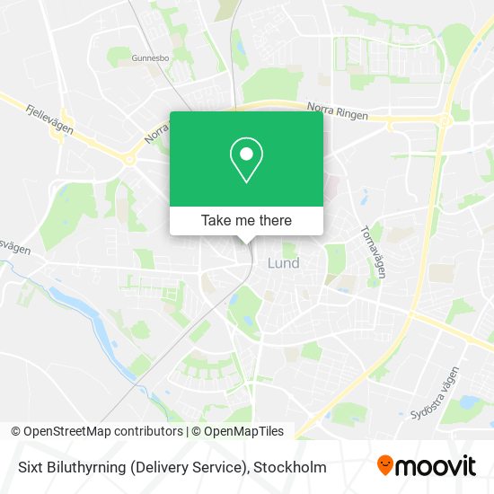 Sixt Biluthyrning (Delivery Service) map