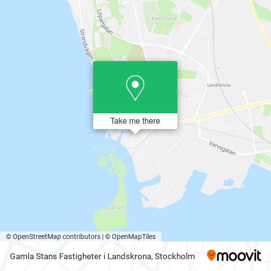 Gamla Stans Fastigheter i Landskrona map