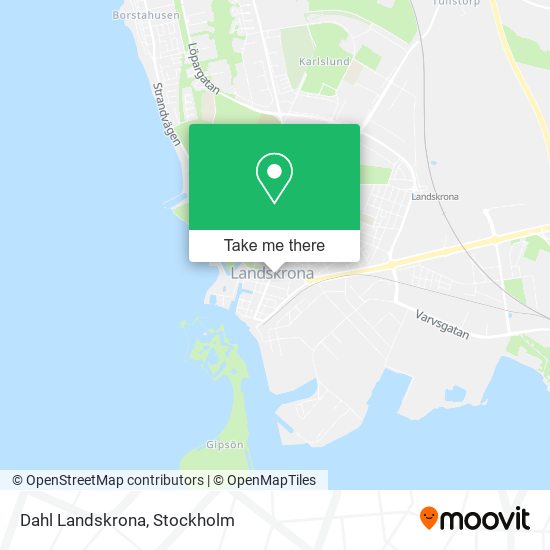 Dahl Landskrona map