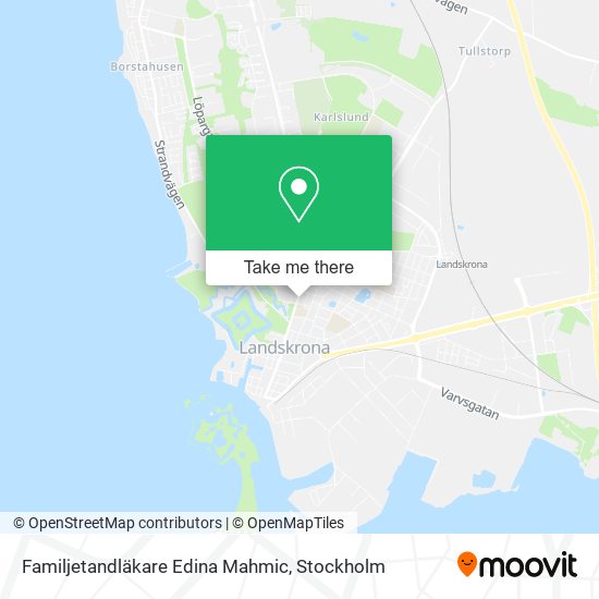 Familjetandläkare Edina Mahmic map