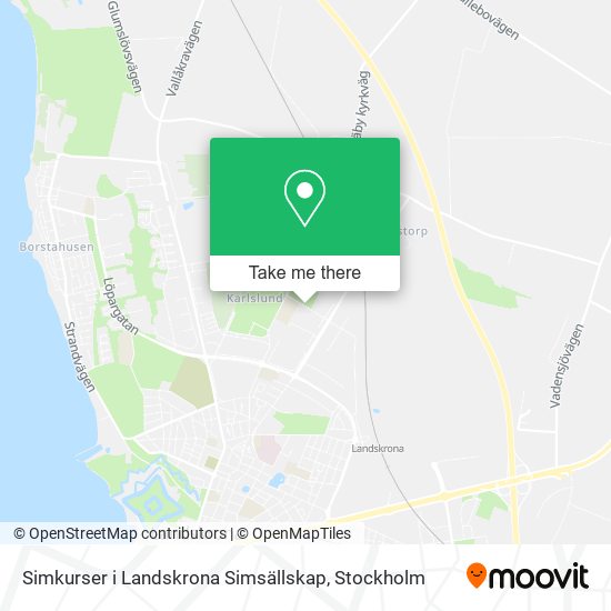 Simkurser i Landskrona Simsällskap map