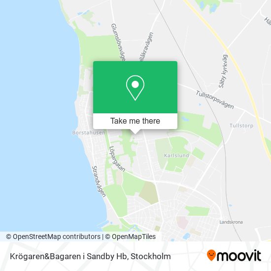 Krögaren&Bagaren i Sandby Hb map