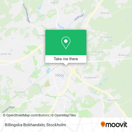 Billingska Bokhandeln map