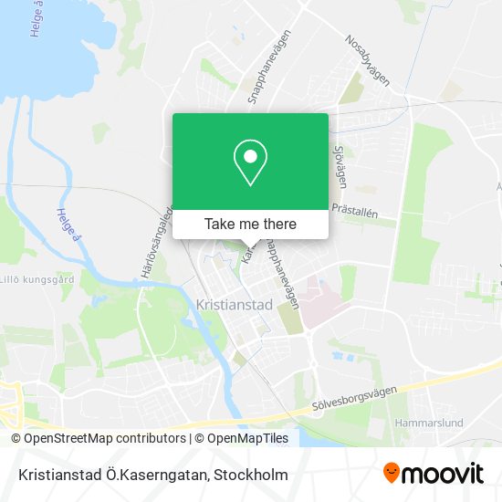 Kristianstad Ö.Kaserngatan map