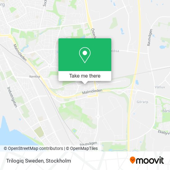 Trilogiq Sweden map