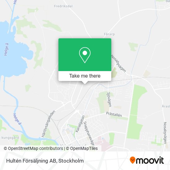 Hultén Försäljning AB map