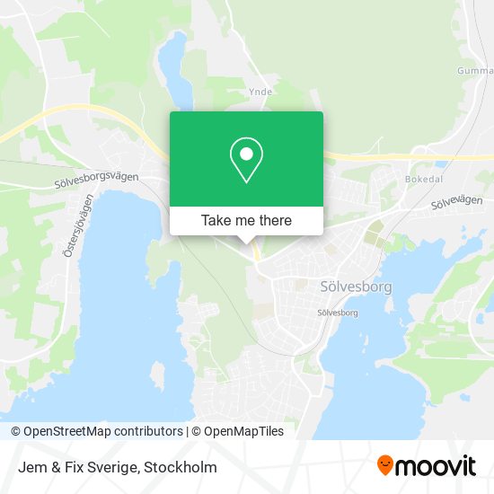 Jem & Fix Sverige map