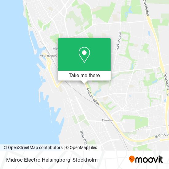 Midroc Electro Helsingborg map