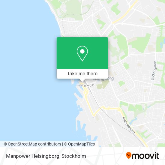 Manpower Helsingborg map