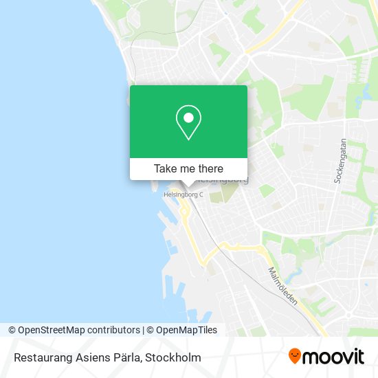 Restaurang Asiens Pärla map