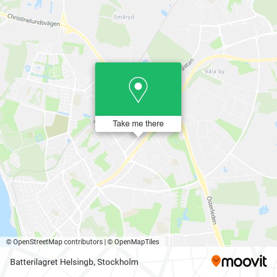 Batterilagret Helsingb map