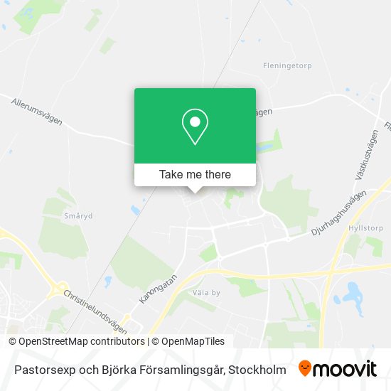 Pastorsexp och Björka Församlingsgår map