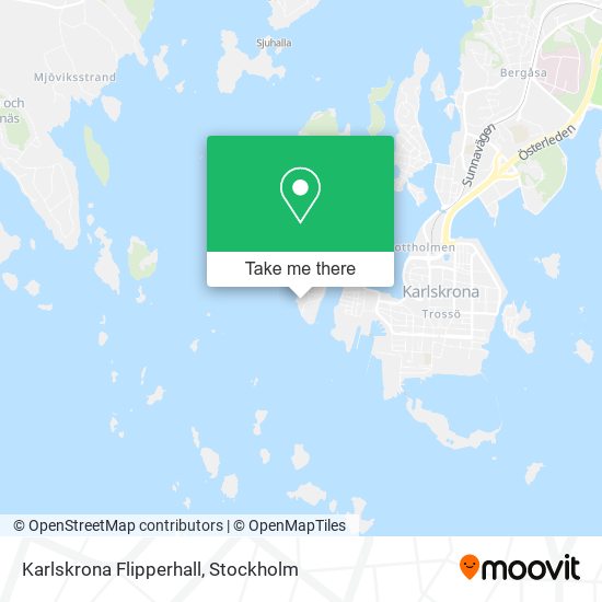 Karlskrona Flipperhall map