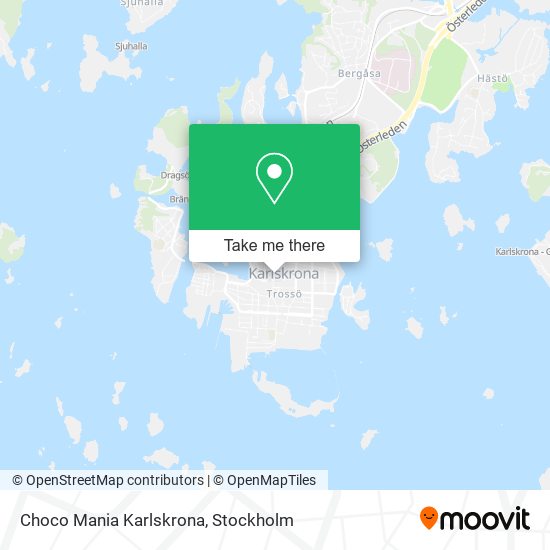 Choco Mania Karlskrona map