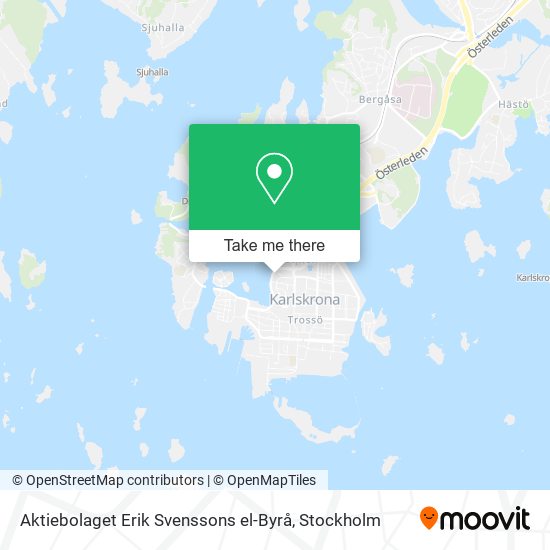 Aktiebolaget Erik Svenssons el-Byrå map