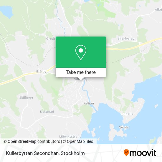 Kullerbyttan Secondhan map