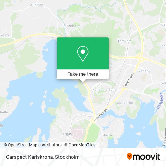 Carspect Karlskrona map