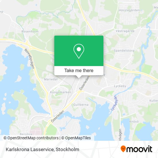 Karlskrona Lasservice map