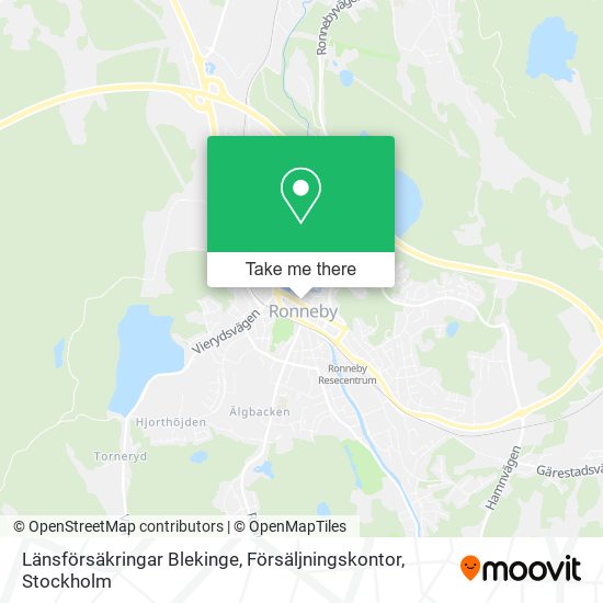 Länsförsäkringar Blekinge, Försäljningskontor map