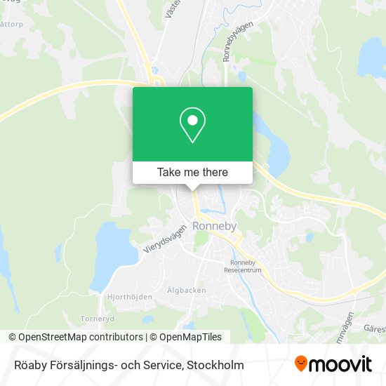 Röaby Försäljnings- och Service map