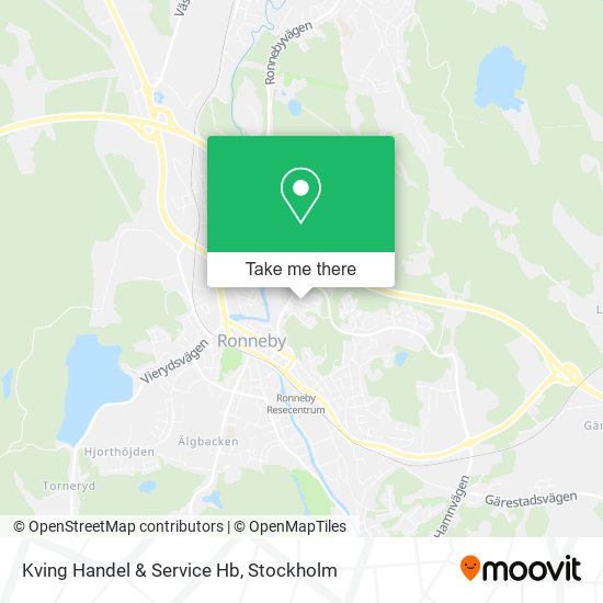 Kving Handel & Service Hb map