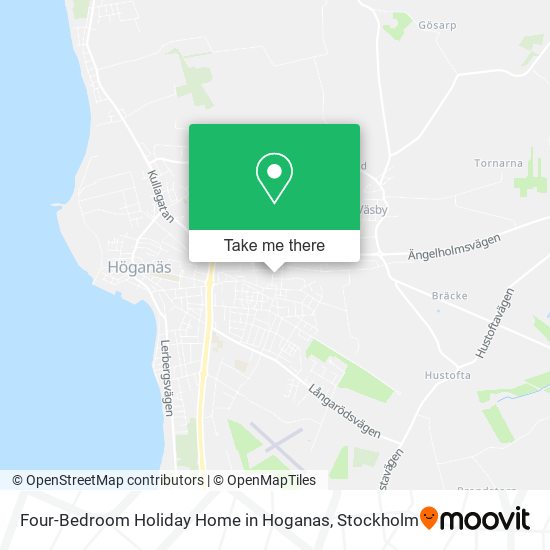 Four-Bedroom Holiday Home in Hoganas map